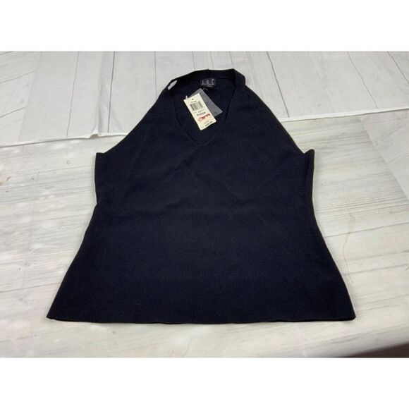 NWT INC Black Knit Top. XL - Picture 2 of 5